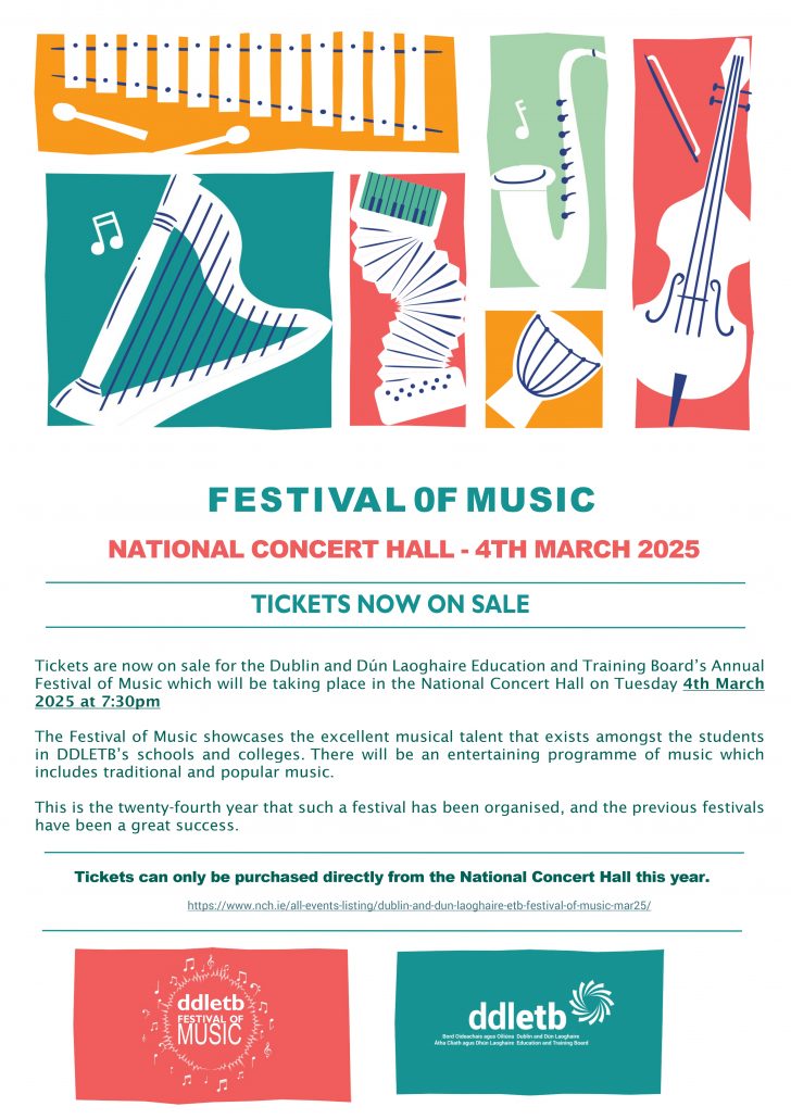 DDLETB Festival Of Music 2025 Poster